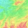 Mappa topografica Saint-Trond, altitudine, rilievo