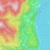 Mappa topografica Cesara, altitudine, rilievo