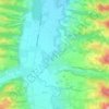 Mappa topografica Goudon, altitudine, rilievo