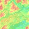 Mappa topografica Брызгаловское сельское поселение, altitudine, rilievo