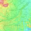 Mappa topografica Vas vármegye, altitudine, rilievo