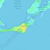 Mappa topografica Queenscliff, altitudine, rilievo