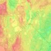 Mappa topografica Любанское городское поселение, altitudine, rilievo