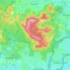 Mappa topografica Mount Coot-tha, altitudine, rilievo