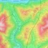 Mappa topografica Monteceneri, altitudine, rilievo