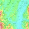 Mappa topografica Marsciano, altitudine, rilievo