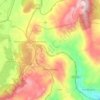 Mappa topografica Rionero Sannitico, altitudine, rilievo