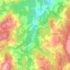 Mappa topografica Rocklin, altitudine, rilievo
