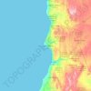 Mappa topografica Imsouane ⵉⵎⵙⵡⴰⵏ إمسوان, altitudine, rilievo