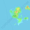 Mappa topografica Соловецкие острова, altitudine, rilievo