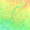 Mappa topografica Ahmedabad City Taluka, altitudine, rilievo