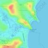 Mappa topografica Queenscliff, altitudine, rilievo