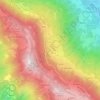 Mappa topografica Costa Valle Imagna, altitudine, rilievo