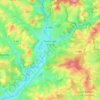 Mappa topografica Toulon-sur-Arroux, altitudine, rilievo