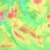 Mappa topografica Trigance, altitudine, rilievo