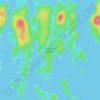 Mappa topografica Hurricane Island, altitudine, rilievo