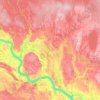 Mappa topografica Frenchman Butte No. 501, altitudine, rilievo