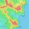 Mappa topografica Frazer Park, altitudine, rilievo