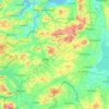 Mappa topografica County Tyrone, altitudine, rilievo