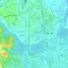 Mappa topografica Caçote, altitudine, rilievo