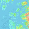 Mappa topografica Stavanger, altitudine, rilievo