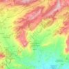 Mappa topografica Xixona / Jijona, altitudine, rilievo