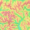 Mappa topografica Briançon-1, altitudine, rilievo