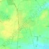 Mappa topografica Holton le Clay, altitudine, rilievo