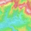 Mappa topografica Andreis, altitudine, rilievo