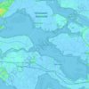 Mappa topografica Oosterschelde, altitudine, rilievo