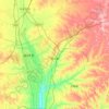 Mappa topografica 青云镇, altitudine, rilievo