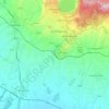 Mappa topografica Genzano di Roma, altitudine, rilievo