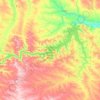 Mappa topografica Fort Peck Lake, altitudine, rilievo