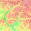 Mappa topografica 禾木哈纳斯蒙古民族乡, altitudine, rilievo