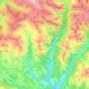 Mappa topografica Montanuy / Montanui, altitudine, rilievo