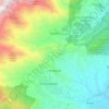 Mappa topografica Pratiglione, altitudine, rilievo