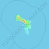 Mappa topografica Bonaire, altitudine, rilievo