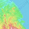 Mappa topografica Kunohe, altitudine, rilievo