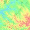 Mappa topografica Santana da Serra, altitudine, rilievo