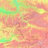Mappa topografica Сайлюгемский национальный парк, altitudine, rilievo