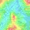 Mappa topografica Sigrás, altitudine, rilievo