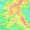 Mappa topografica Mount Waverley District, altitudine, rilievo