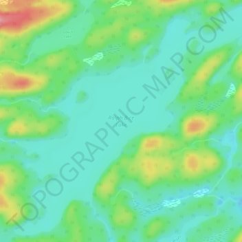 Mappa topografica Ralph Bice Lake, altitudine, rilievo