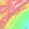 Mappa topografica Itzer ايتزر, altitudine, rilievo