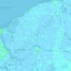 Mappa topografica Zaamslag, altitudine, rilievo