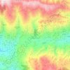 Mappa topografica Laujar de Andarax, altitudine, rilievo