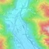 Mappa topografica Prata Camportaccio, altitudine, rilievo