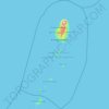 Mappa topografica Saint Vincent e Grenadine, altitudine, rilievo