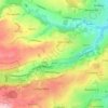 Mappa topografica River Rivelin, altitudine, rilievo