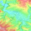 Mappa topografica Wülfershausen an der Saale, altitudine, rilievo